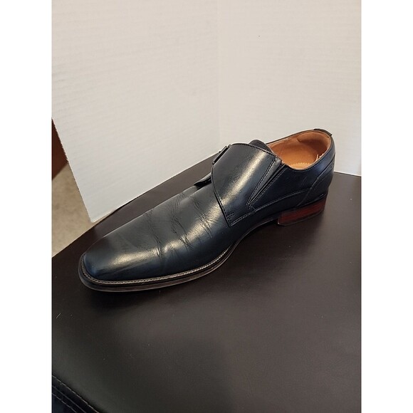 Florsheim Sorrento Plain Toe Single Monk Strap Mens Slip On Sz8.5 Black main image 3